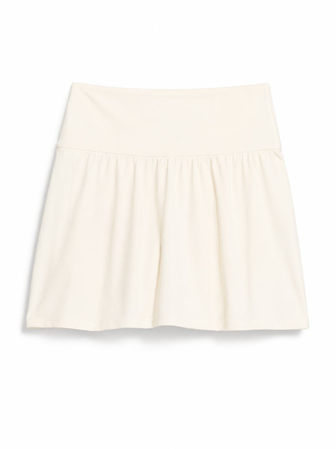 Off-White Pleated Mini Skirt
