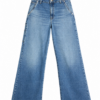 Medium Wash Blue High-Rise Wide-Leg Jeans