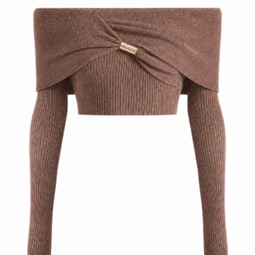 Grey Heathered V-Neck Long Sleeve Top